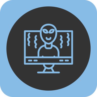 Hacker. Web simgesi basit tasarım