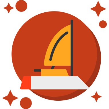 Bir roket simgesinin vektör çizimi.