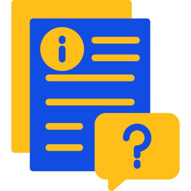 Soru işareti web simgesi vektör illüstrasyonu