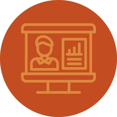 Bir dizüstü bilgisayar simgesinin vektör illüstrasyonu