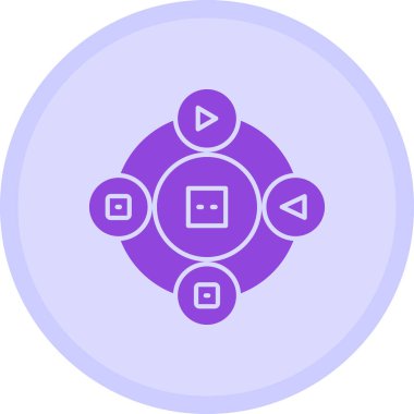 Modern bir simgenin vektör illüstrasyonu