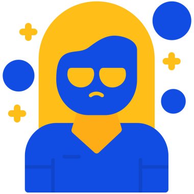 avatar. Web simgesi basit illüstrasyon