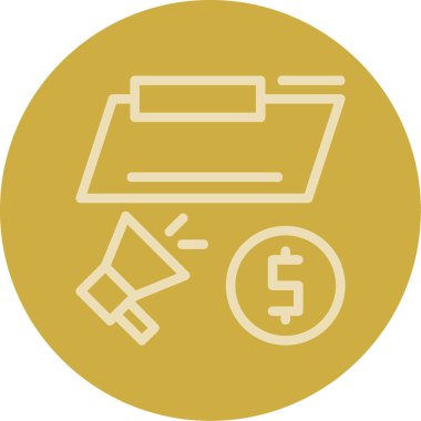 Dolar. Web simgesi vektör illüstrasyonu