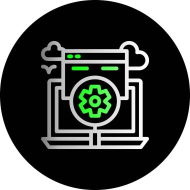 seo modern simgesinin vektör illüstrasyonu