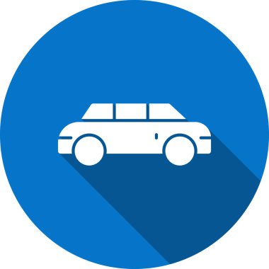 Otomobil Düz Vektör Simgesi