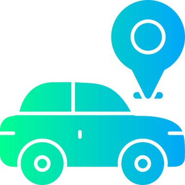 araba simgesi vektör illüstrasyonu