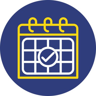 Takvim simgesi vektör illüstrasyonu