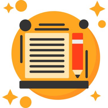 yazı tahtası simgesi, vektör illüstrasyonu