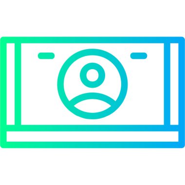 Dolar. Web simgesi basit illüstrasyon