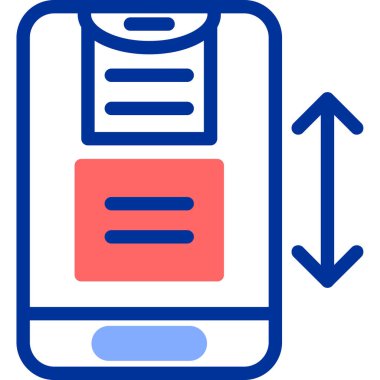 mobil uygulama simgesi vektör illüstrasyonu basit tasarım