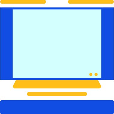 bilgisayar görüntüleme simgesi, vektör illüstrasyonu