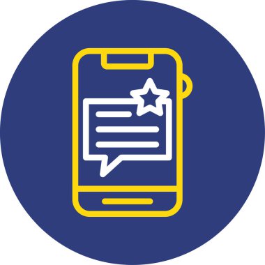 mobil ileti simgesi, vektör illüstrasyonu