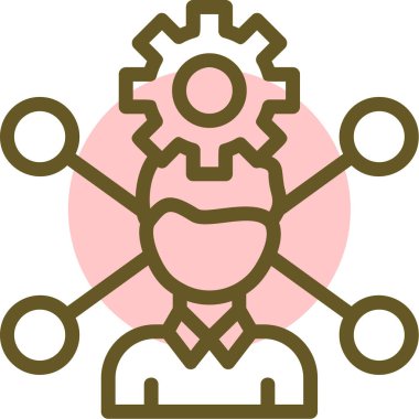 Teçhizat Web simgesi basit illüstrasyon