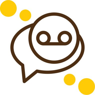 Konuş. Web simgesi basit illüstrasyon