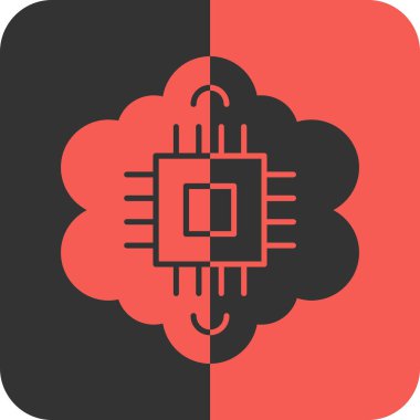 Bulut hesaplama. Basit düz tasarım çizimi