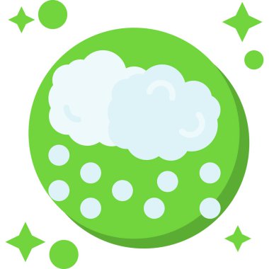 Bulut. Web simgesi basit illüstrasyon