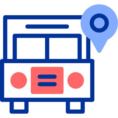 Harita. Web simgesi basit illüstrasyon