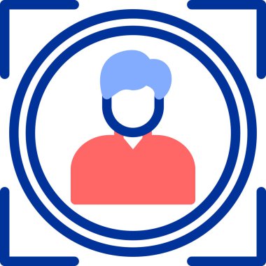 Adamım. Web simgesi basit illüstrasyon