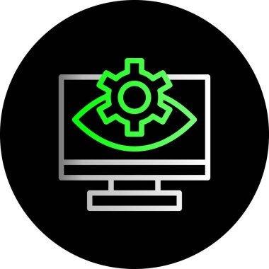 dizüstü bilgisayar web simgesi basit illüstrasyon