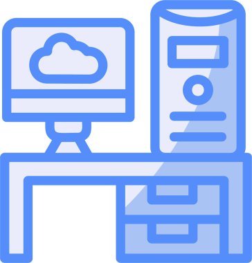 Düz biçimli bulut sunucu veritabanı simgesi