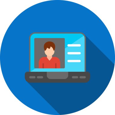 görüntülü sohbet vektör illüstrasyonu