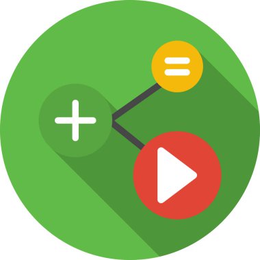 iş grafik düz simgesi