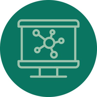 vektör lcd simgesi illüstrasyonu