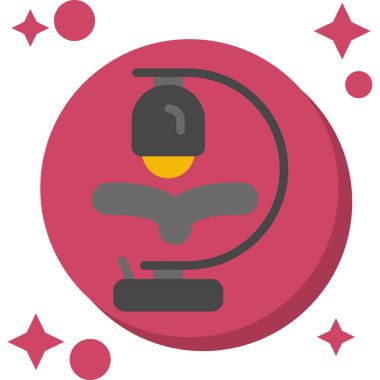 Elektrikli süpürge. Web simgesi basit illüstrasyon