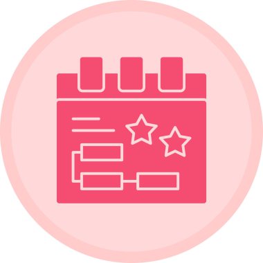 Takvim simgesi vektör illüstrasyonu