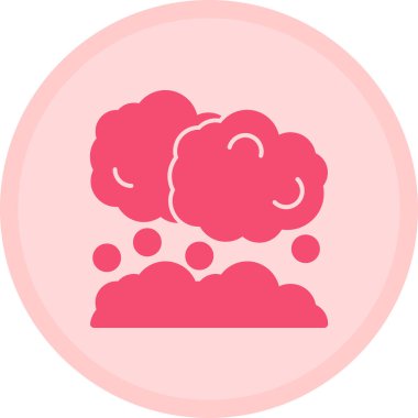 Bulut. Web simgesi basit illüstrasyon