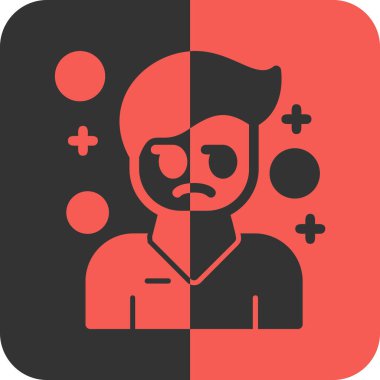 Üzgün bir adam simgesinin vektör çizimi