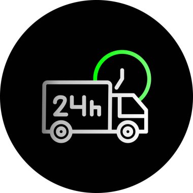 dağıtım simgesi soyut arkaplan grubunda izole edildi