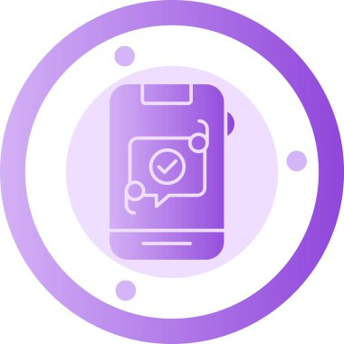 Cep telefonu. Web simgesi basit illüstrasyon