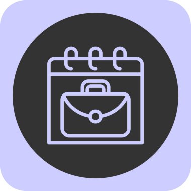 çanta simgesi vektör illüstrasyonu