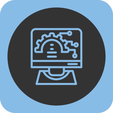 seo modern simgesinin vektör illüstrasyonu