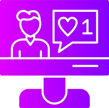 Sohbet simgesi vektör illüstrasyonu