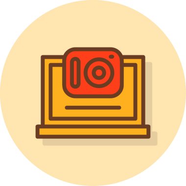 kamera web simgesi basit tasarım