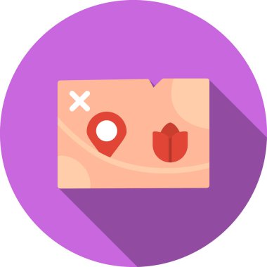 rozet biçiminde konum simgesi simgesi