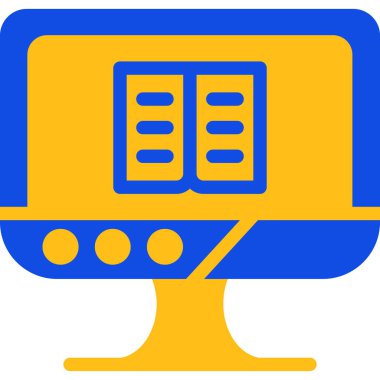 Bilgisayar. Web simgesi basit illüstrasyon