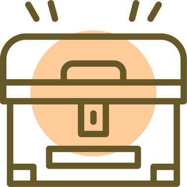 Çanta. Web simgesi basit illüstrasyon