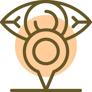 Bir robot simgesinin vektör illüstrasyonu