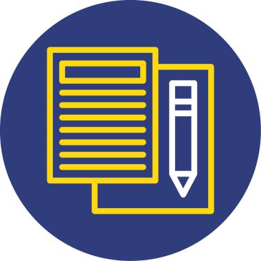 Kalem simgesi. vektör illüstrasyonu.