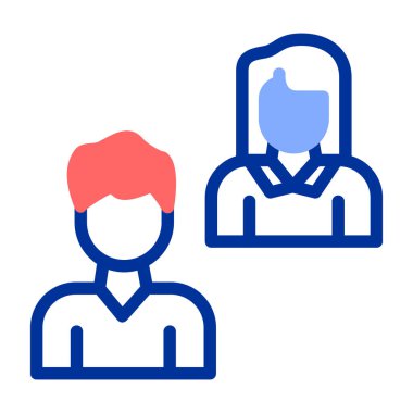 Elinde çantası olan bir kadın. ince çizgi vektör simgesi.