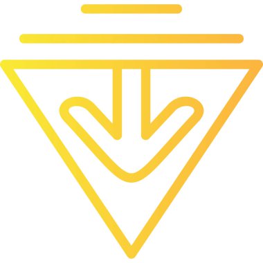 aşağı ok simgesi. vektör illüstrasyonu