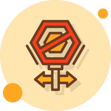 Tek bir izole simgenin vektör illüstrasyonu