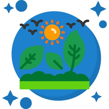 Yapraklı ve güneşli bir gezegen.