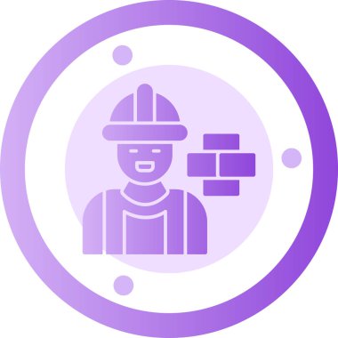 İtfaiyecinin vektör çizimi, simge