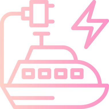 Gemi simgesi vektör illüstrasyonu