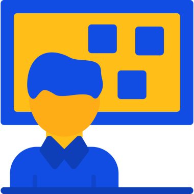 video. Web simgesi basit illüstrasyon