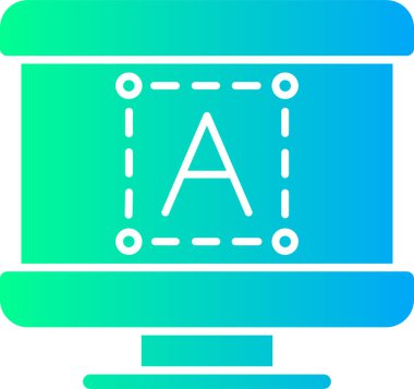 Modern bir simgenin vektör illüstrasyonu